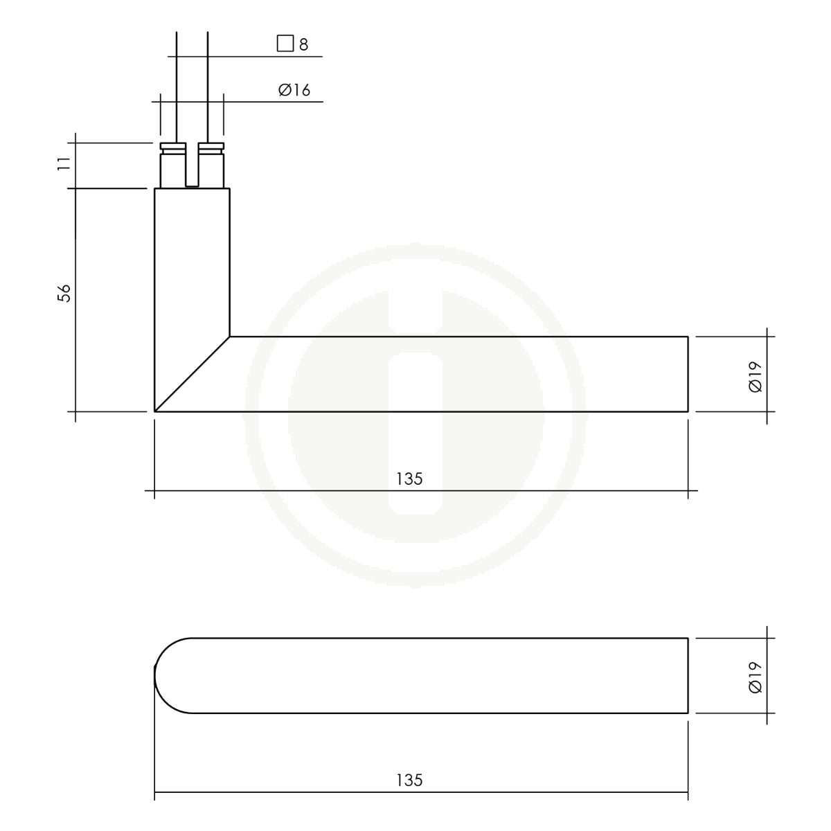 Front door set security fitting SKG*** round stainless steel black