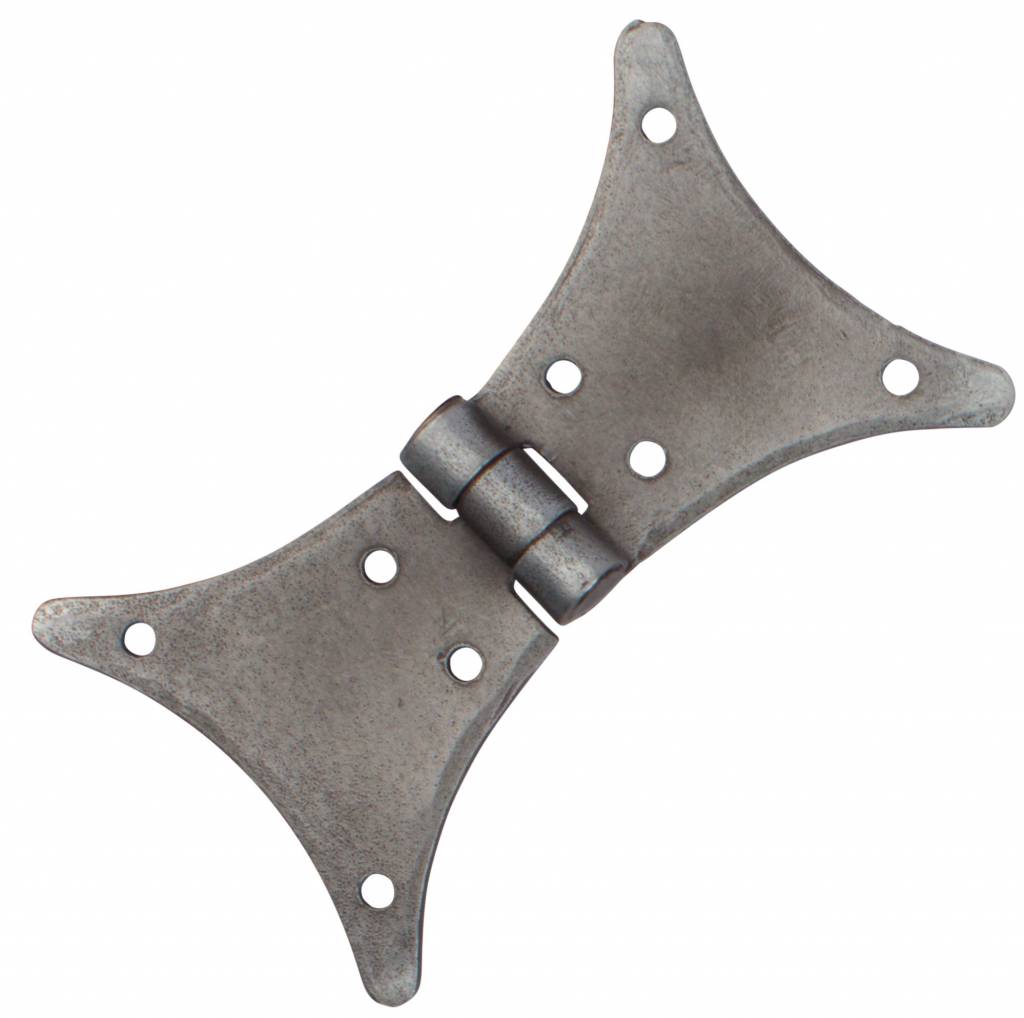 Butterfly hinge 128mm - Pewter