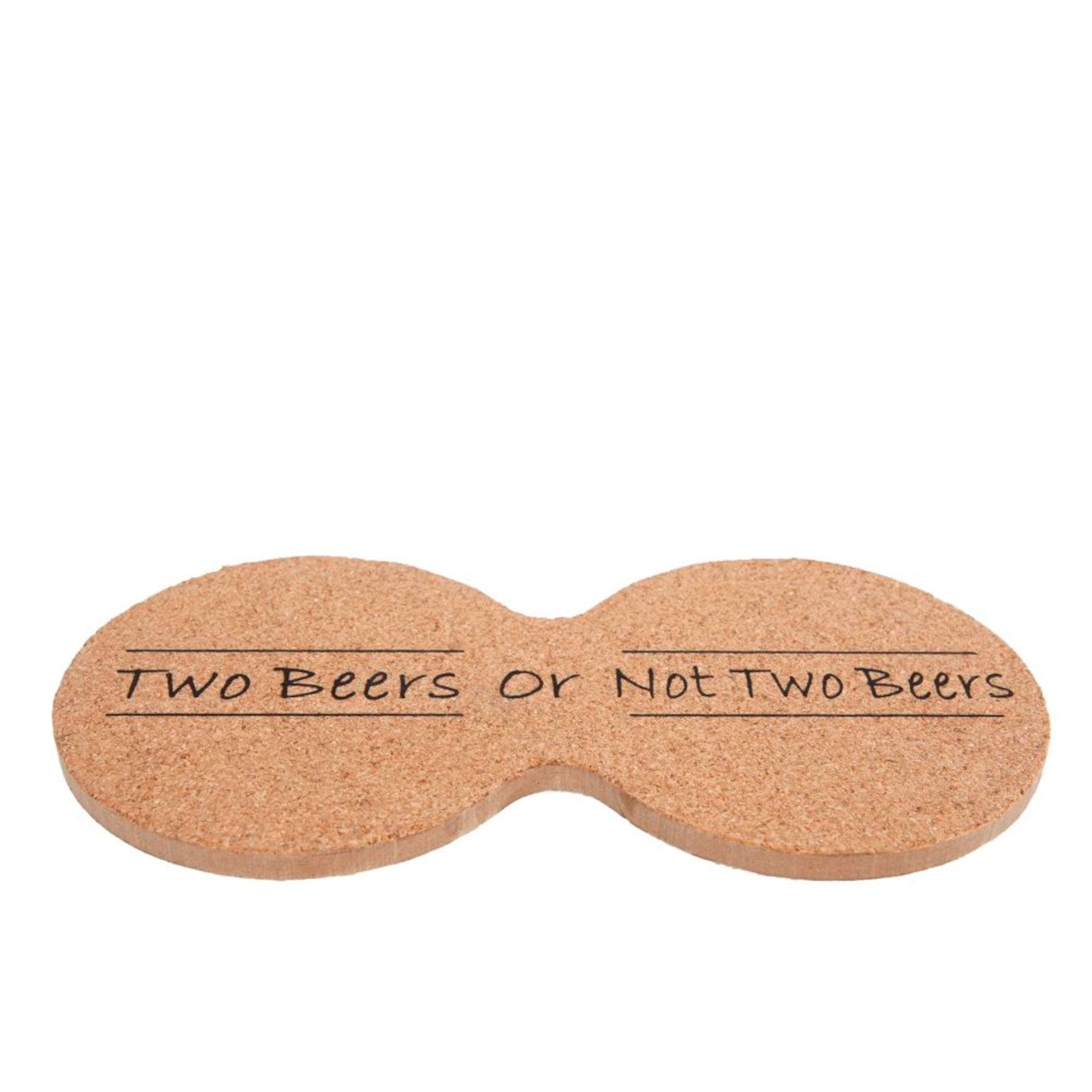 Onderzetter "Two beers" 19x9,5x0,6cm