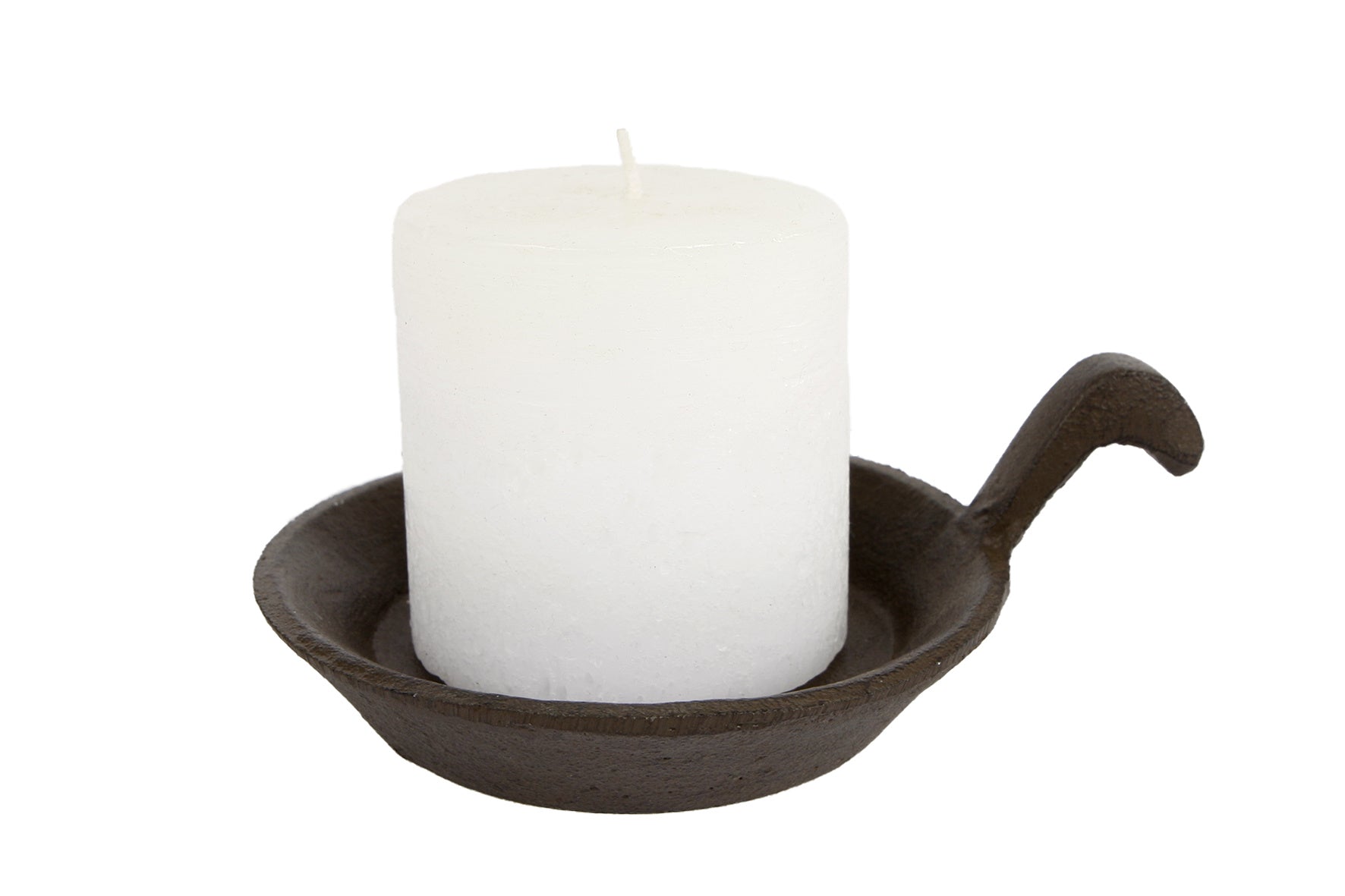 Candlestick "Blaker" Brown Metal | Rustic Atmosphere in the House