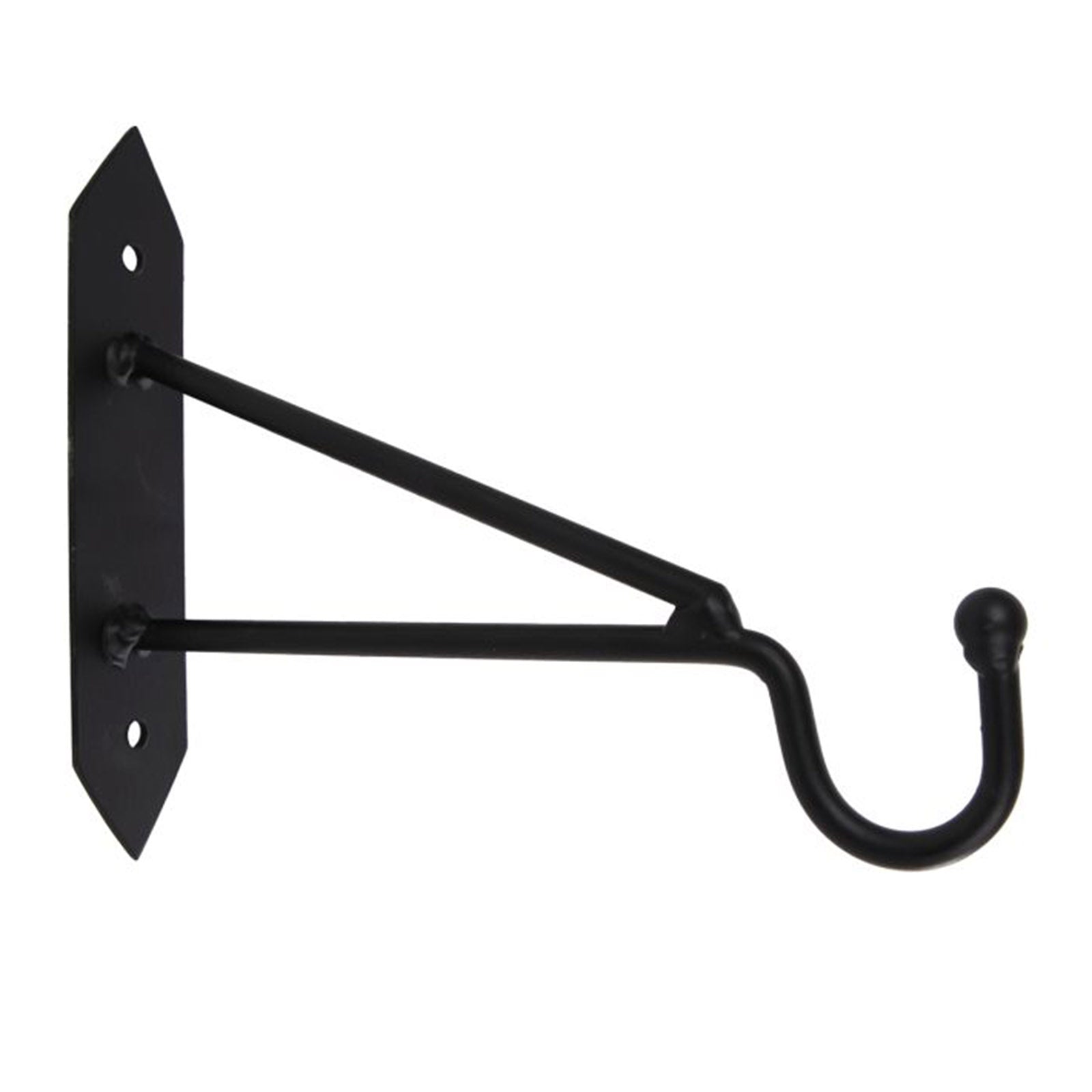 Wall Hook "Triangle" – Small &amp; Large, Matt Black Metal