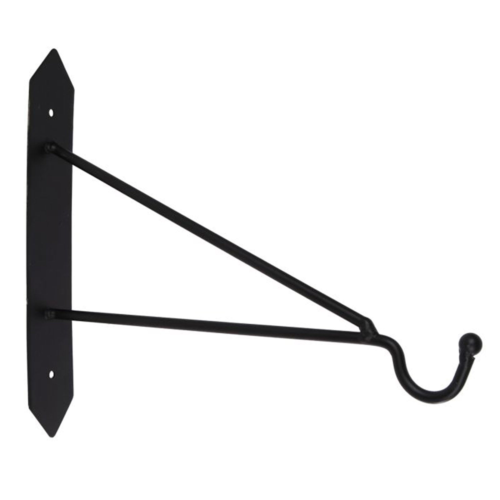 Wall Hook "Triangle" – Small &amp; Large, Matt Black Metal