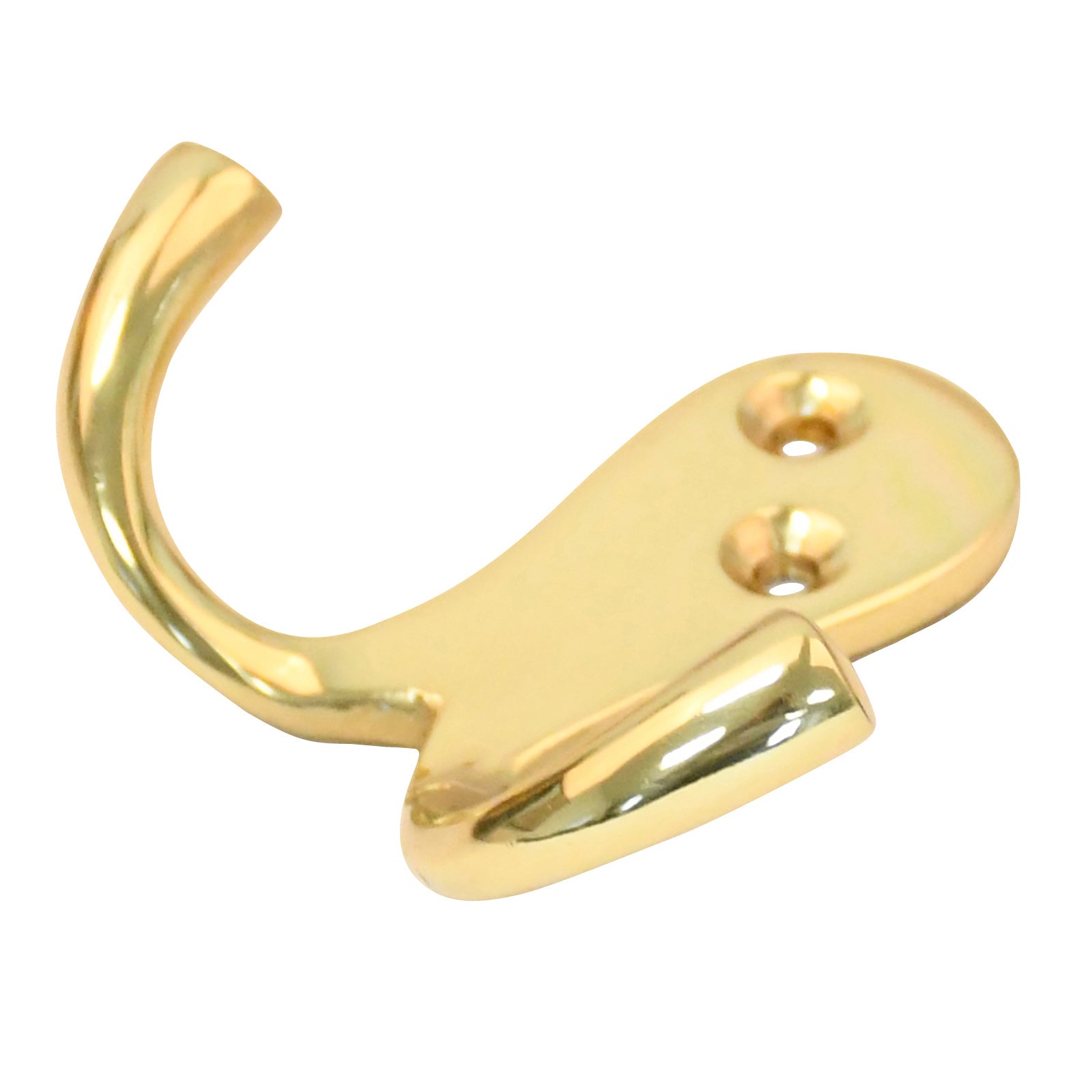 Coat hook "Victoria" polished brass duo