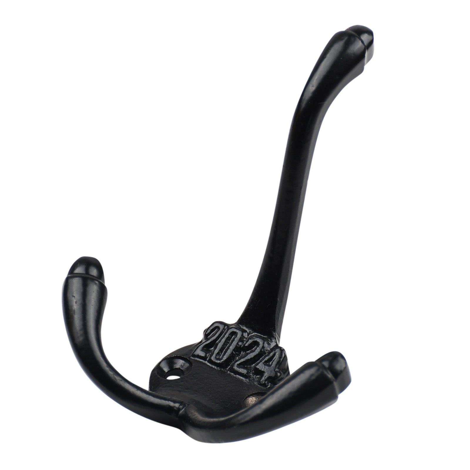 Coat Hook "Anno" - Victorian Cast Iron in Black, Rust, Clear with Date Stamp