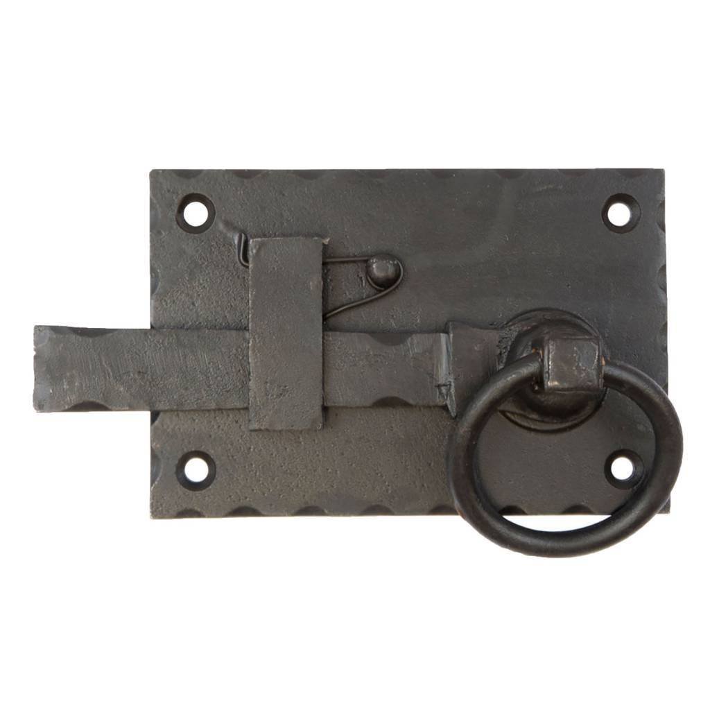 Traditional Cast Iron Farmhouse Latch - Authentic Rustic Look for Wooden Doors