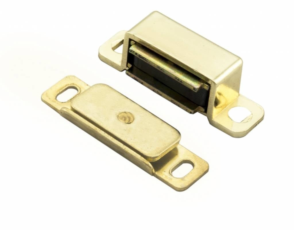 Magnetic catch 3.5kg polished brass