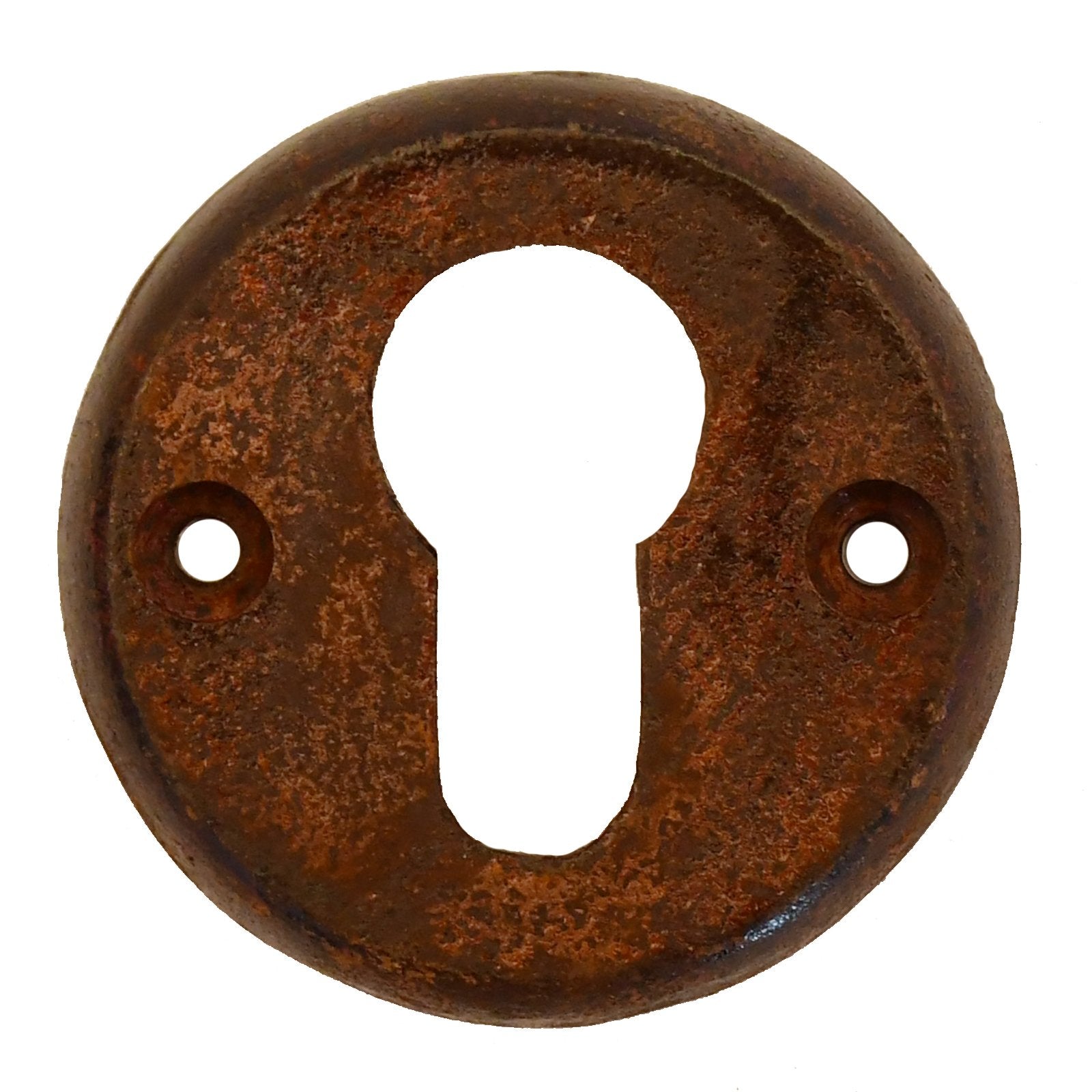 Key rosette 55mm Euro cylinder rust