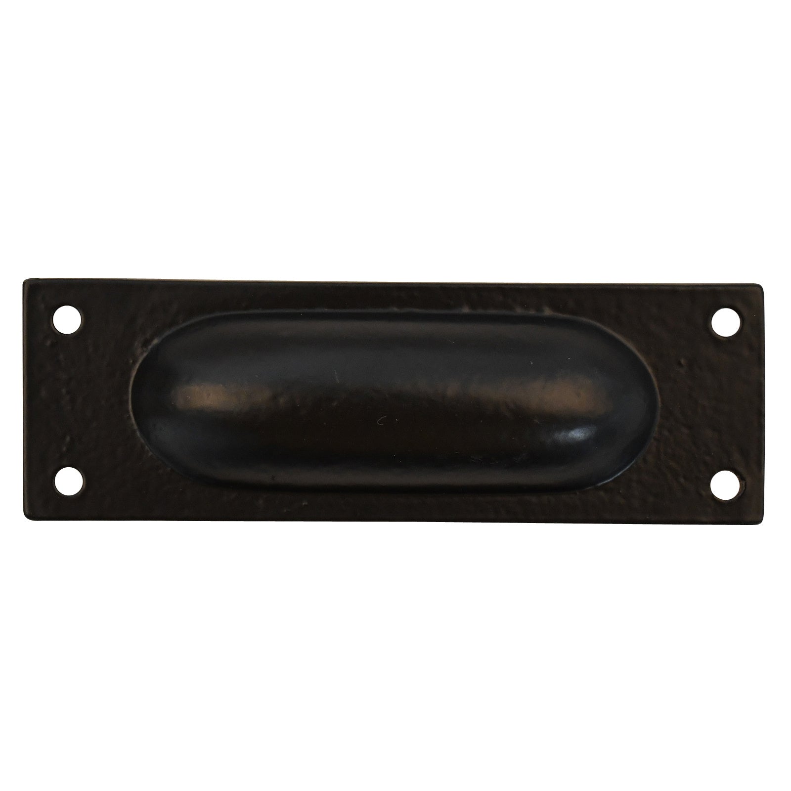 Built-in handle for sliding doors, rectangular black