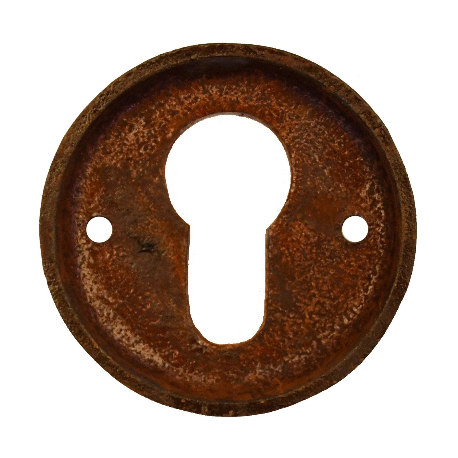 Key rosette 55mm Euro cylinder rust