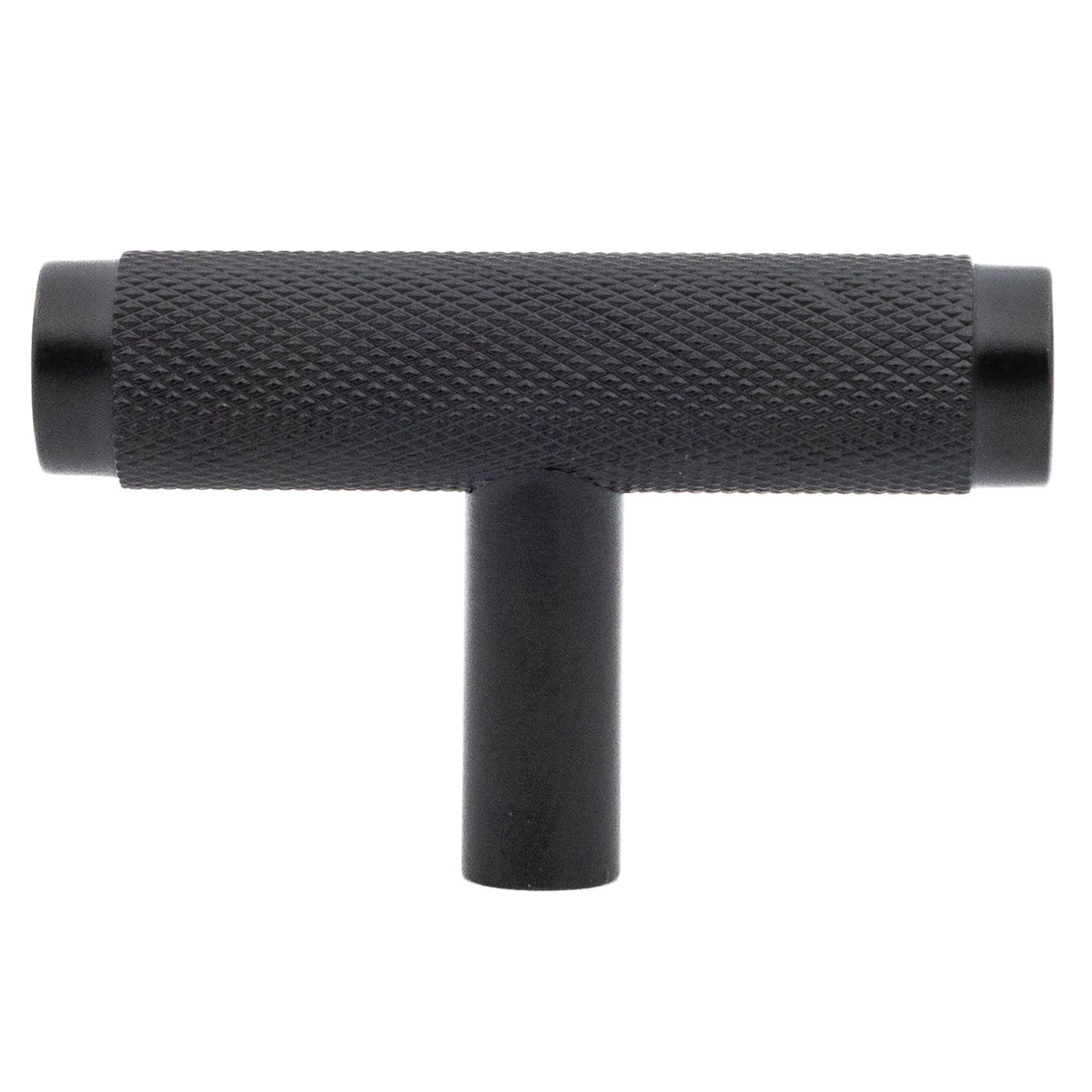 Kastknop "Knurled T-Bar" 50mm - Luxe Messing Knop