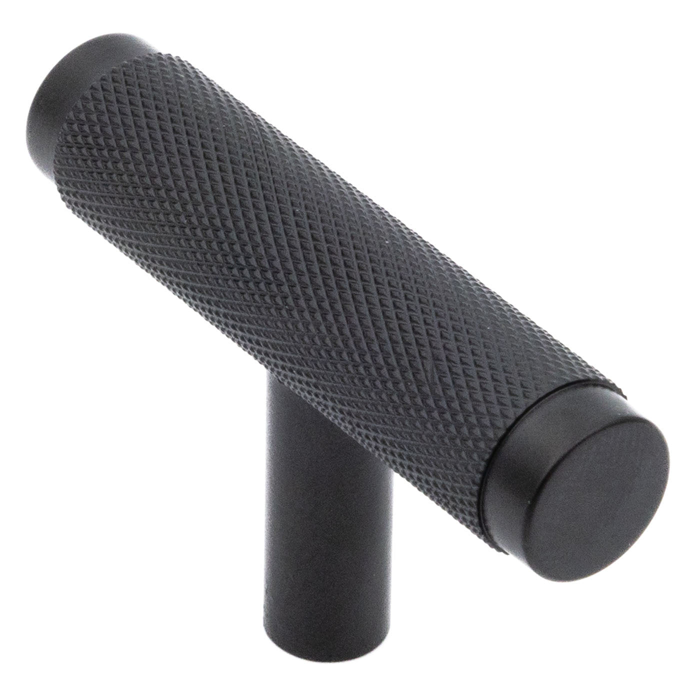 Kastknop "Knurled T-Bar" 50mm - Luxe Messing Knop