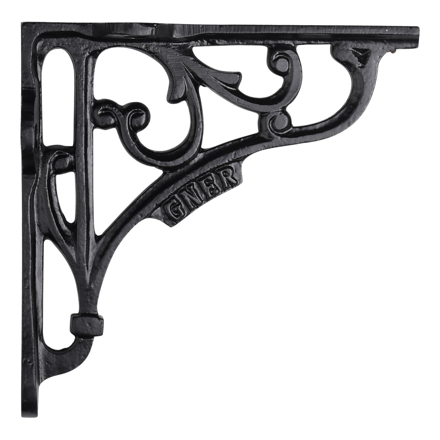 Cast Iron Shelf Support "GNER" - Robust Support with Historical Flair