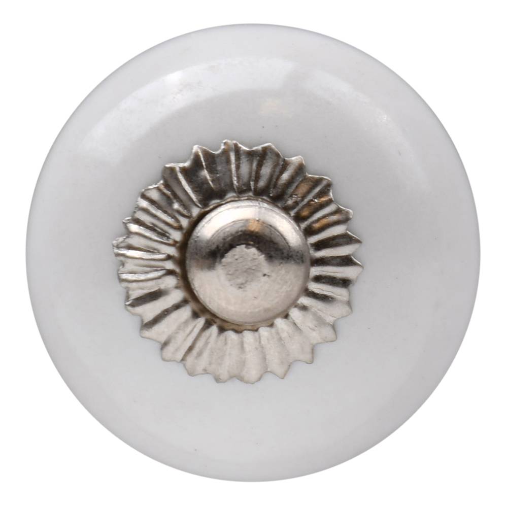 Furniture knob 30mm white