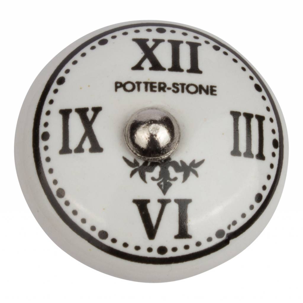 Furniture knob 40mm roman clock