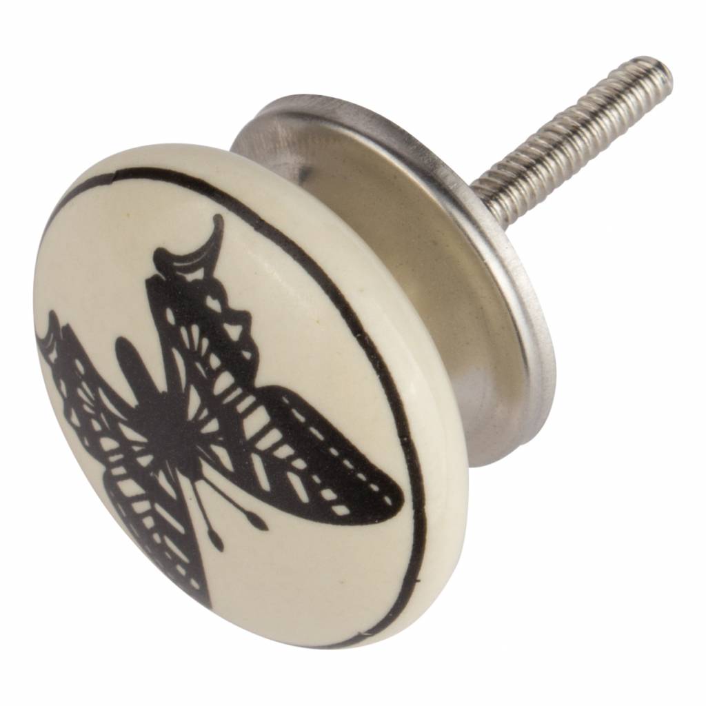 Furniture knob 40mm butterfly