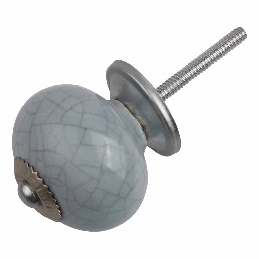 Furniture knob 40mm light gray crackle