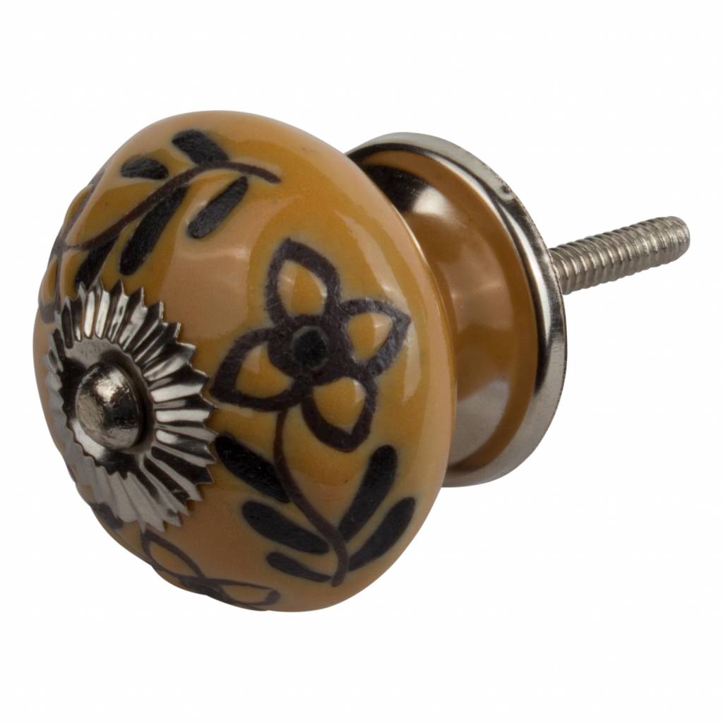 Furniture knob relief deco CK5507 flowers