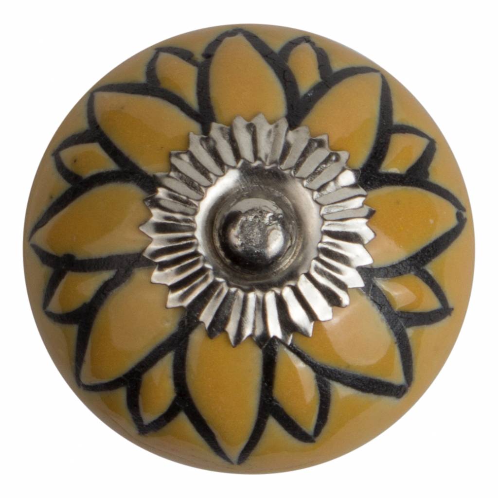 Furniture knob relief deco CK5508 flower