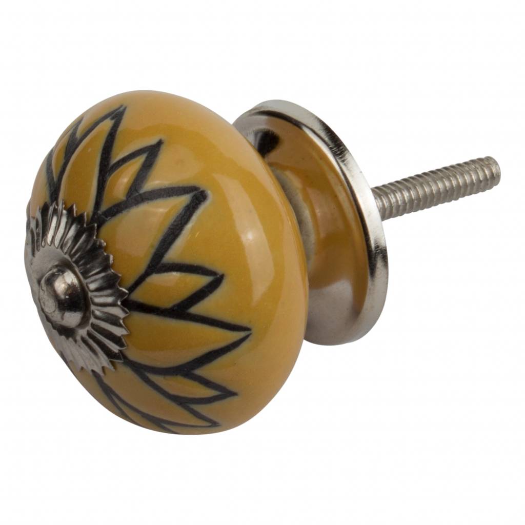 Furniture knob relief deco CK5508 flower