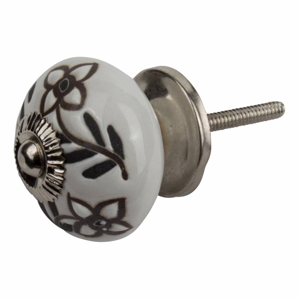 Furniture knob relief deco CK5512 flowers