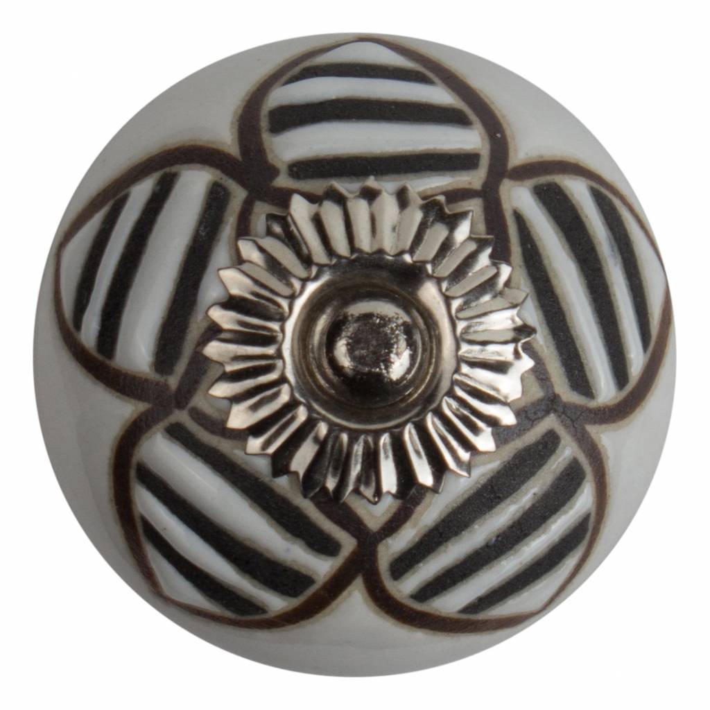 Furniture knob relief deco CK5513 flower