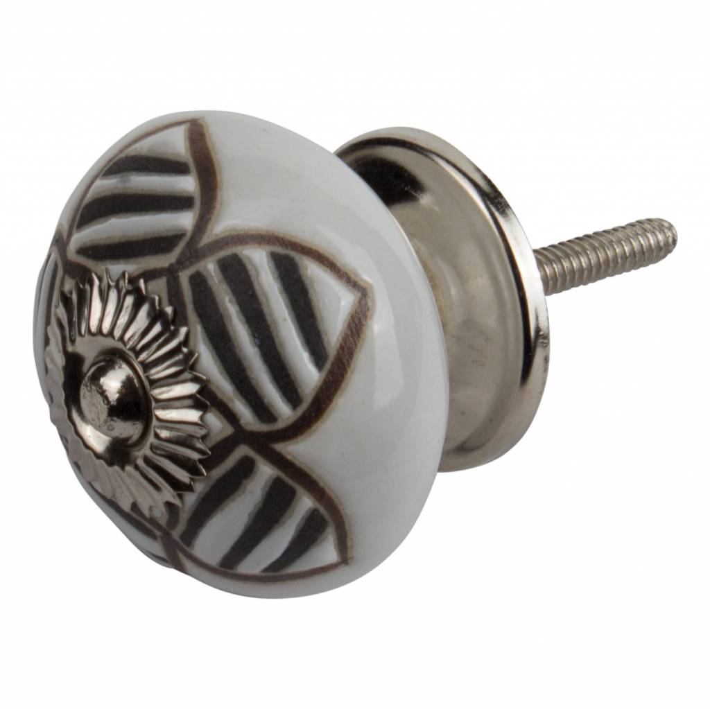 Furniture knob relief deco CK5513 flower