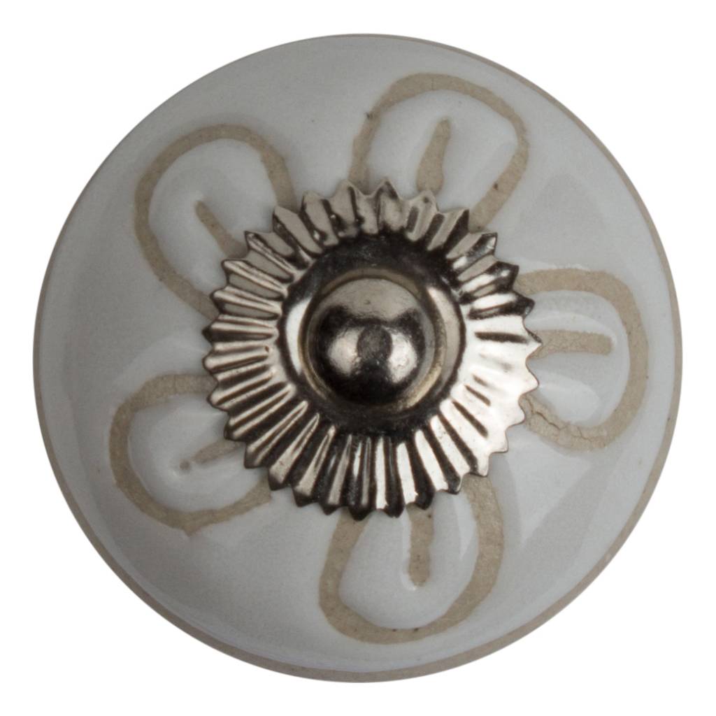 Furniture knob relief deco CK5514 flower