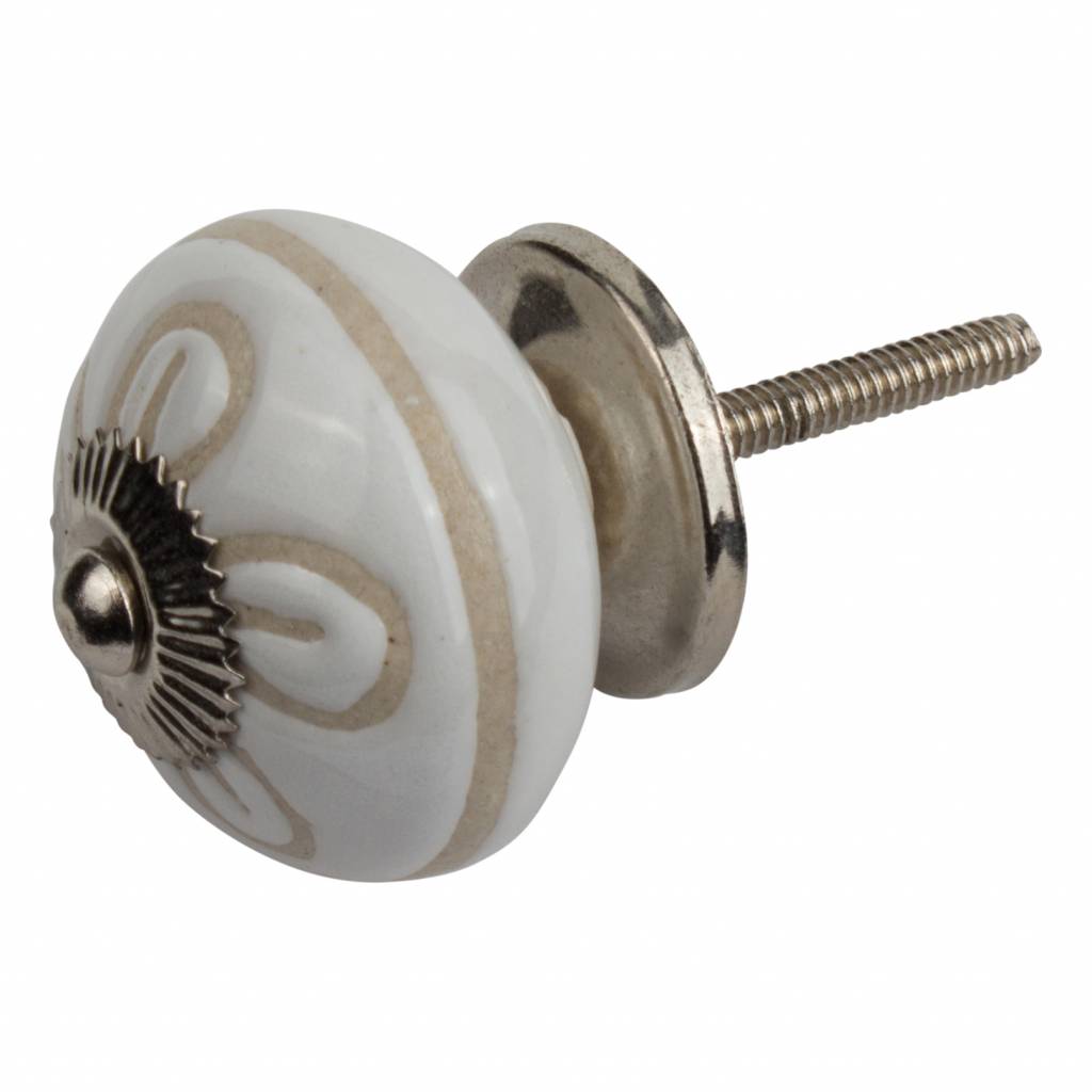 Furniture knob relief deco CK5514 flower