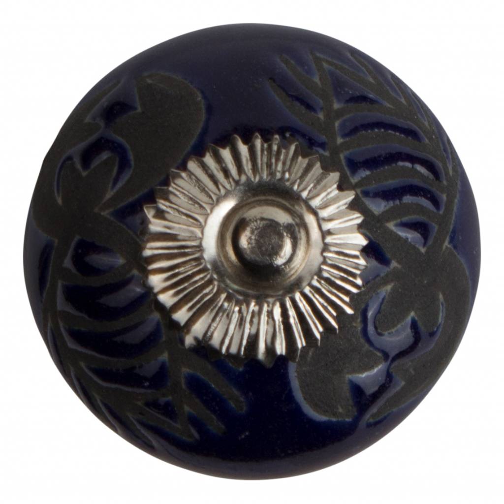 Furniture knob 40mm lobster blue