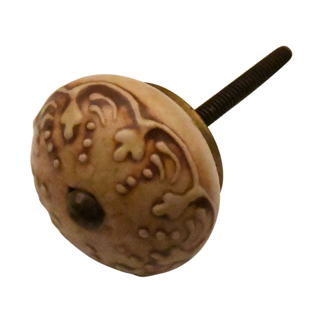 Porcelain furniture knob 40mm Flora CK7157