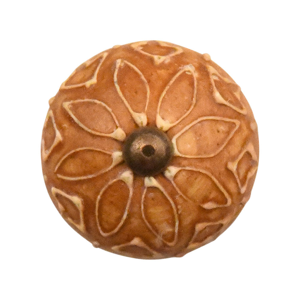 Porcelain furniture knob 40mm Flora CK7159