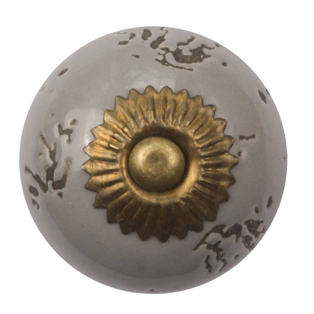 Furniture knob 40mm destroyed gray