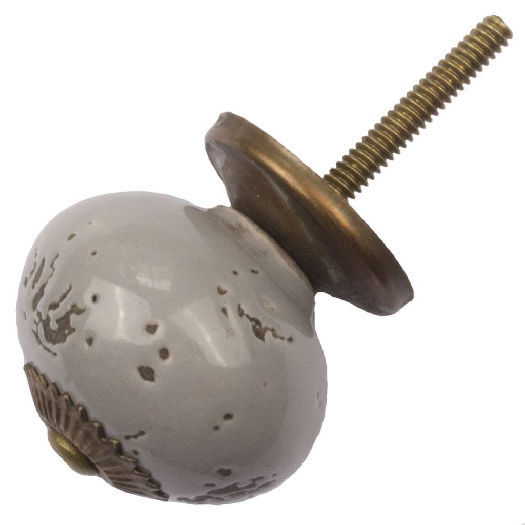 Furniture knob 40mm destroyed gray