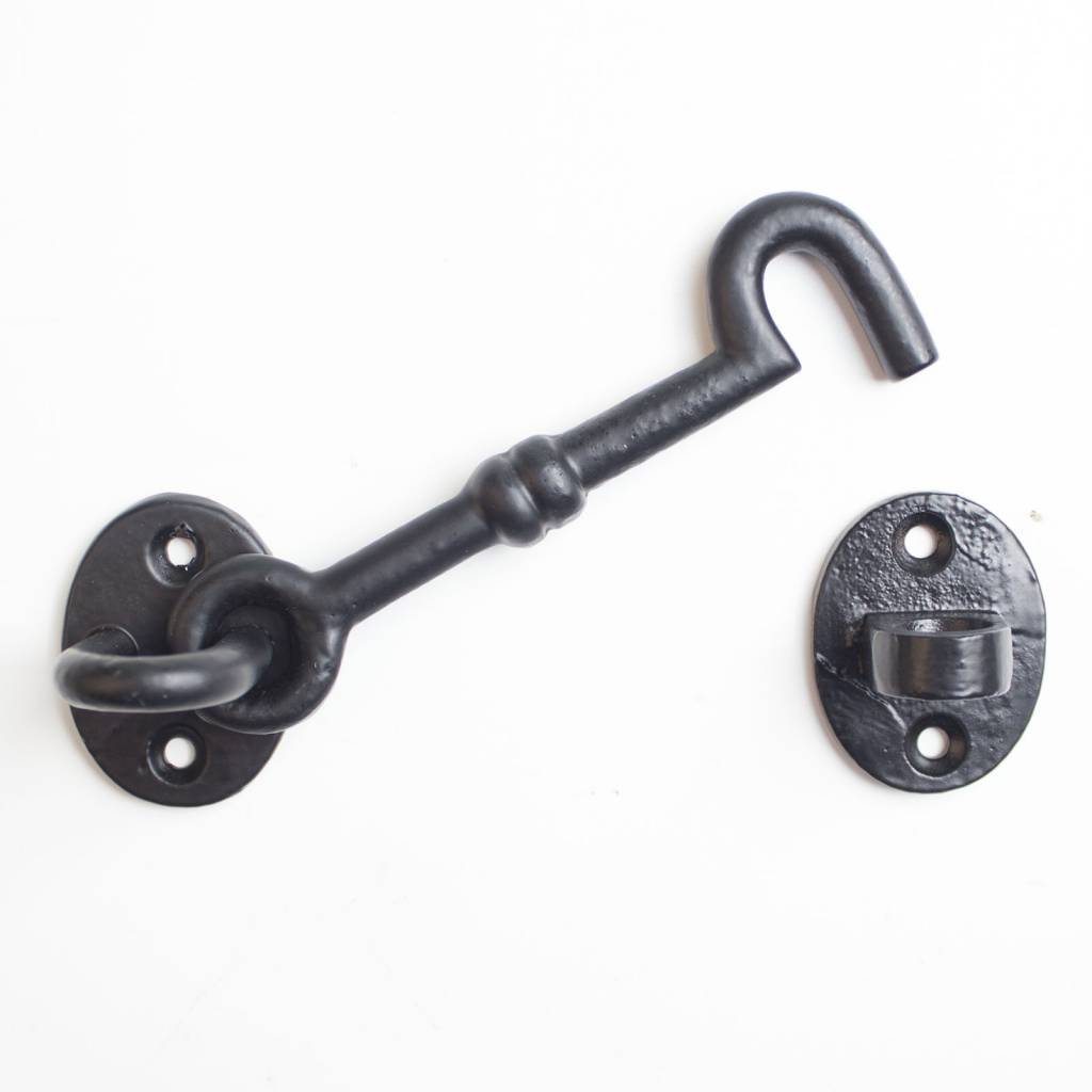 Door hook black lacquered