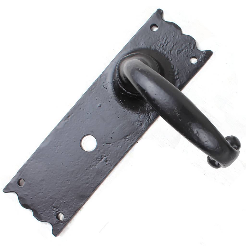 Door handle on shield serrated - free/occupied