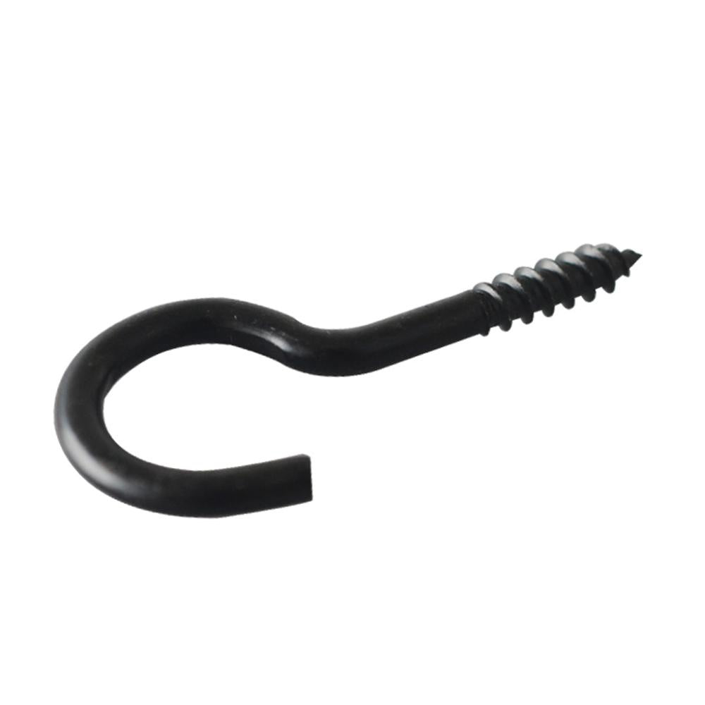 Screw Hook Black in Blister – Various Dimensions