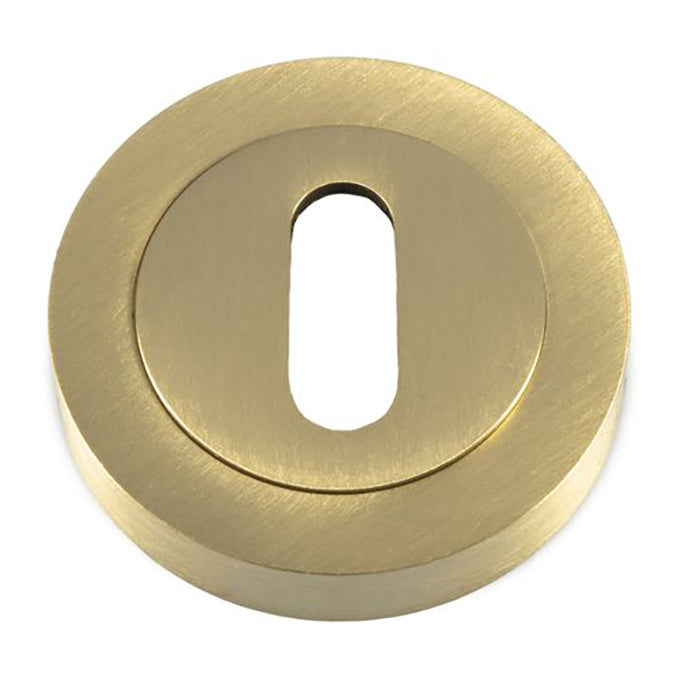 Key rosette 50 mm universal satin brass