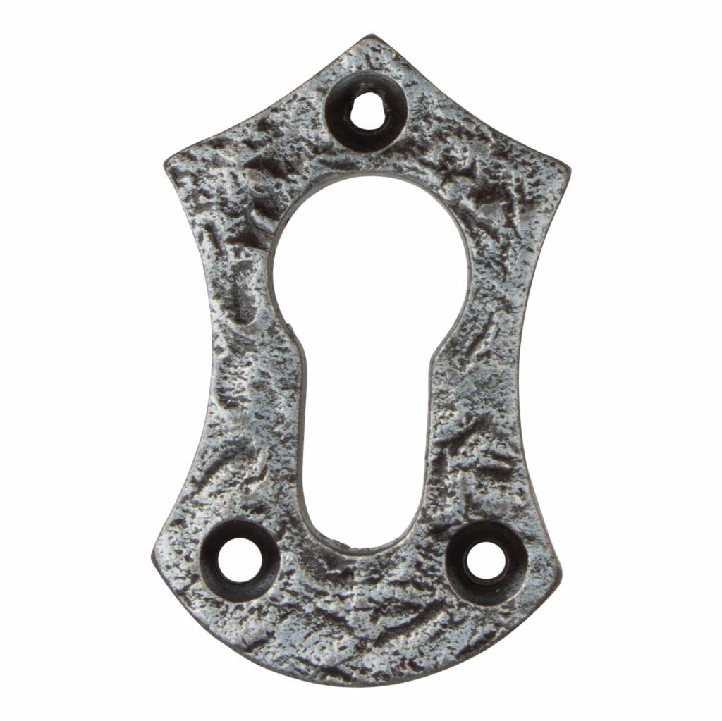 Key rosette euro lock shield - Pewter