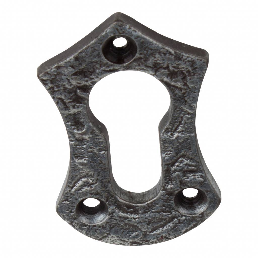 Key rosette euro lock shield - Pewter