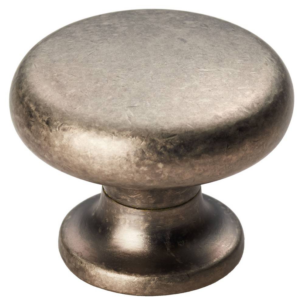 Nostalgic Round Cabinet Knob 35mm - Pewter or Antique Brass