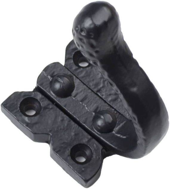 Coat Hook "Retro Hammer" - Black Cast Iron