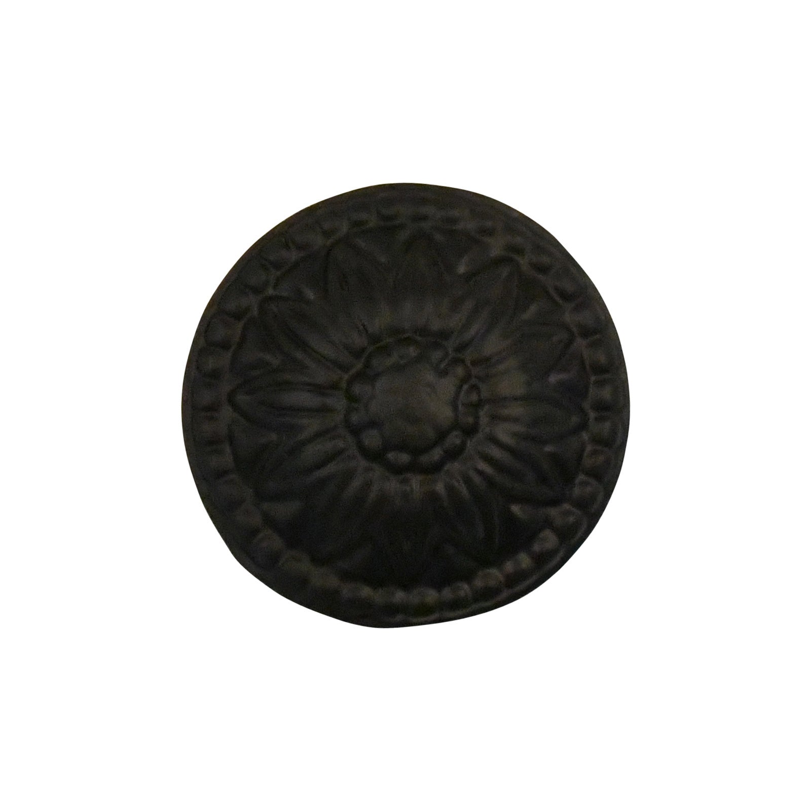 Furniture knob "Floral Charm" 38mm - Black or Rust