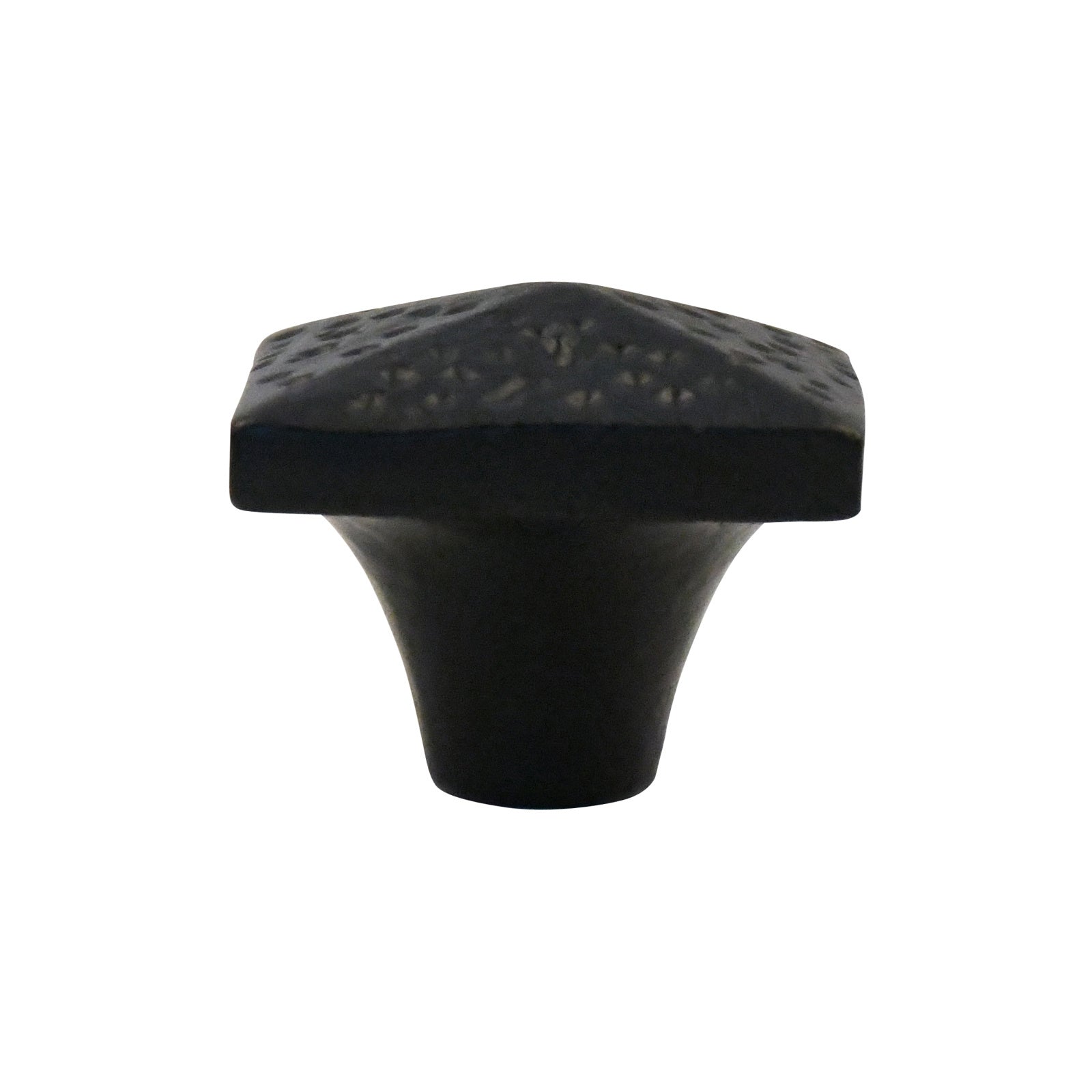 Furniture knob "Hammertone Pyramid" 34 x 34mm - Black or Rust