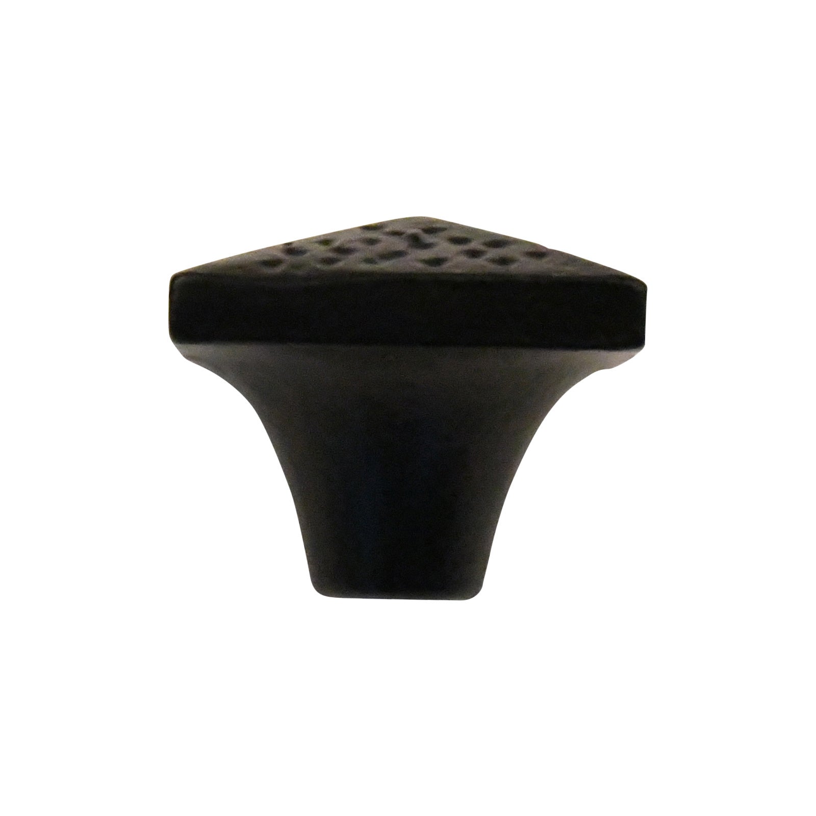 Furniture knob "Hammertone Pyramid" 34 x 34mm - Black or Rust