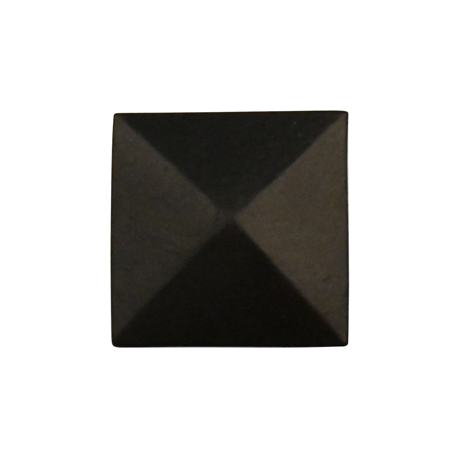 Cast iron furniture knob "Pyramid" 36 x 36 mm