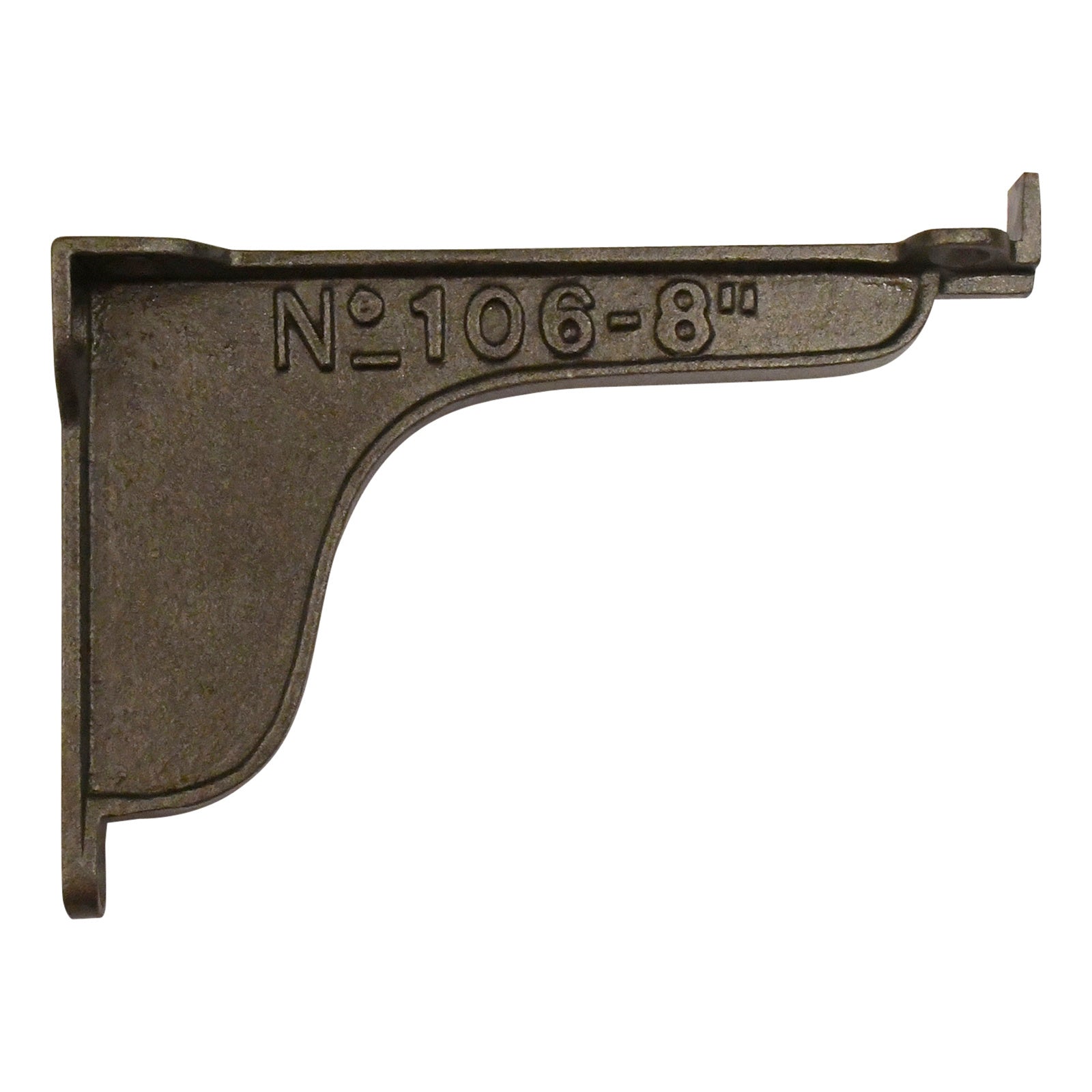 Robust Shelf Bracket with Industrial Look - Design "N°106-8'', "J Duckett &amp; Son", "Covent Garden"