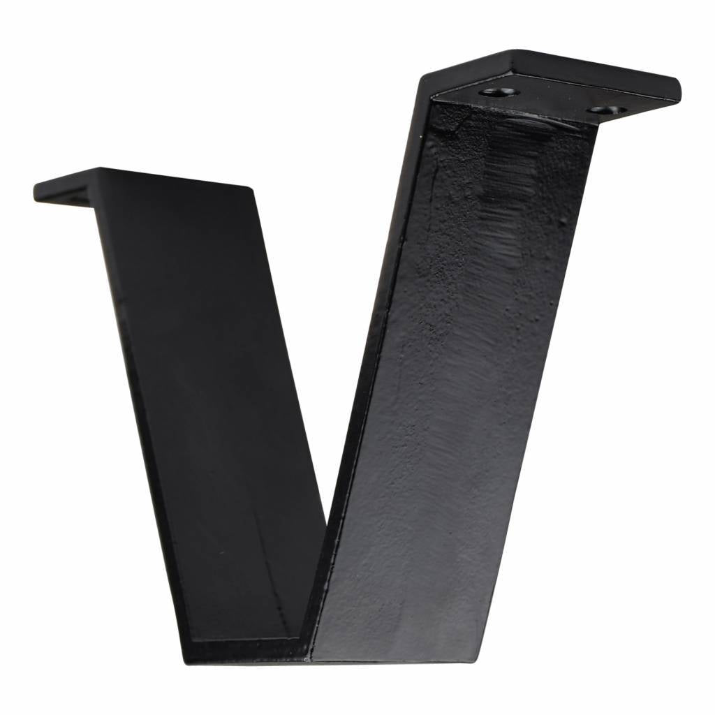 Cast iron support - painted black