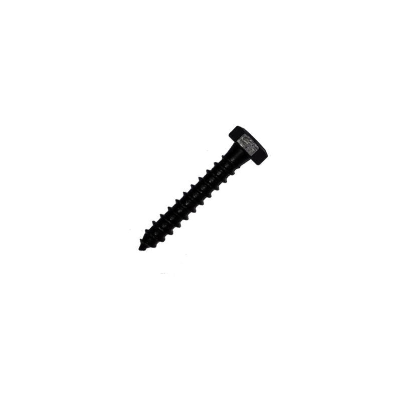 Wood thread bolt black M8x50mm