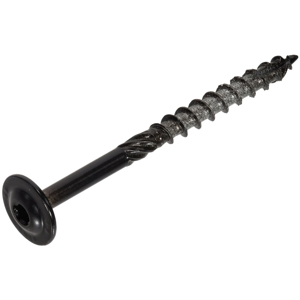 Wood construction screw black TX drive