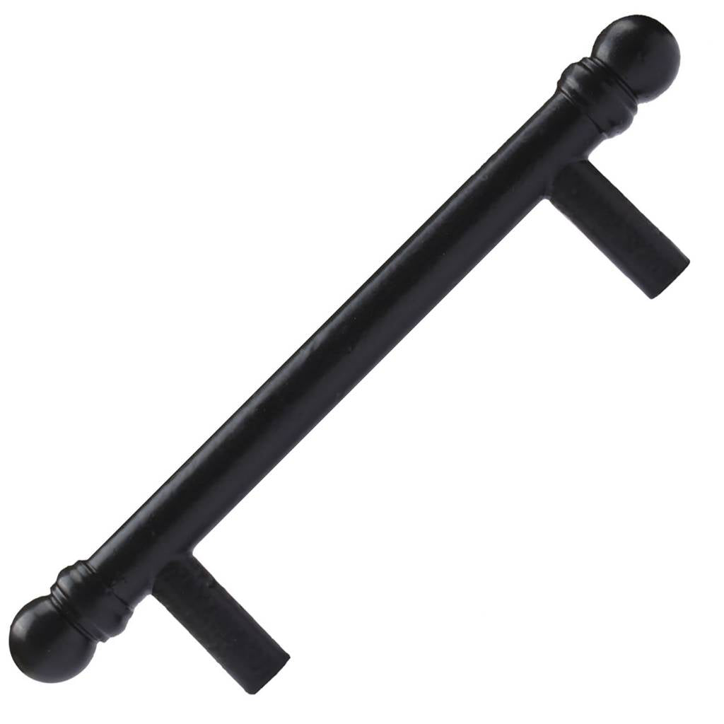 Vintage Cast Iron Door Handle - Classic and Robust in Black or Patina